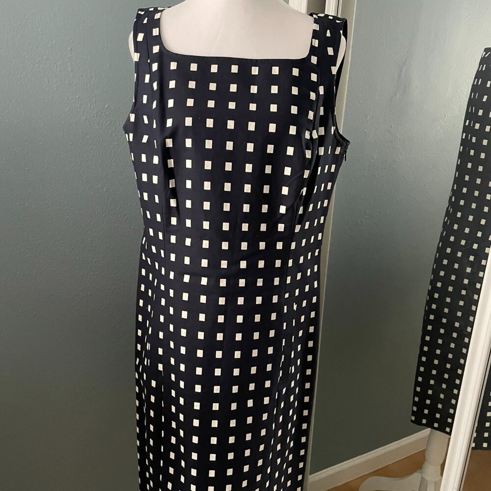 Ann Taylor Blue and White Dress